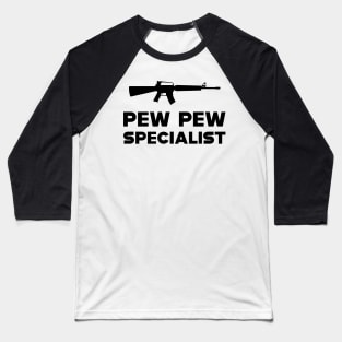 Airsoft - Pew Pew Specialist Baseball T-Shirt